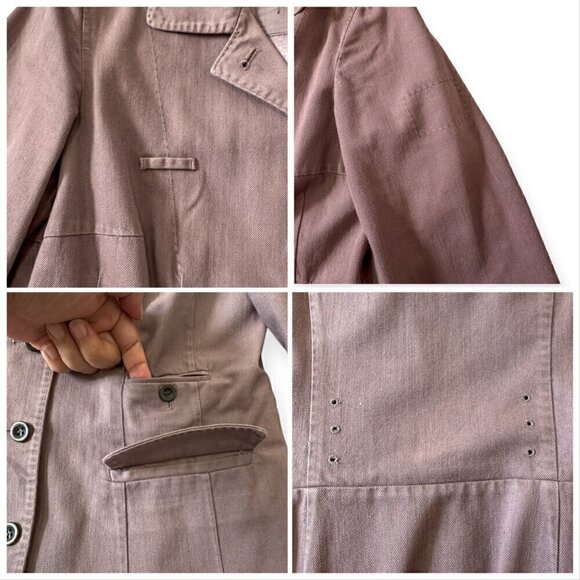Miu Miu Washed cotton jacket, size 44 Italy, Mauve, Dusty pink - Picture 11 of 14